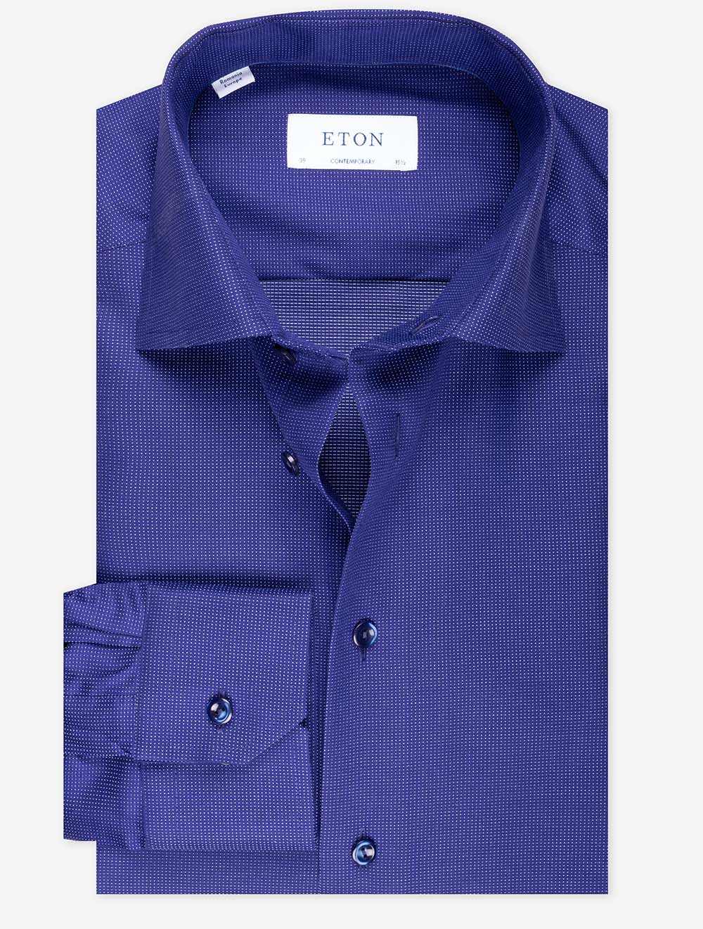 Eton Men's cheapest Slim-Fit Purple 100% Cotton Twill Button-up Dress Shirt Size 15.5 (39