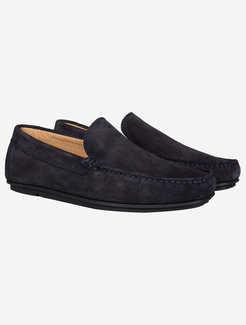 Mocassins en daim Wilmon bleu marine