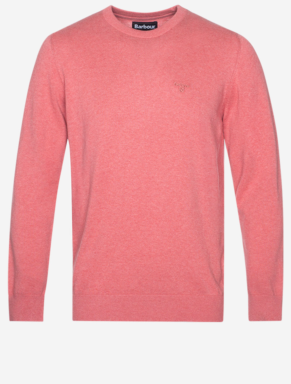 Barbour Pima Cotton Crew Pink Clay Stylish Men s Knitwear at Louis Copeland