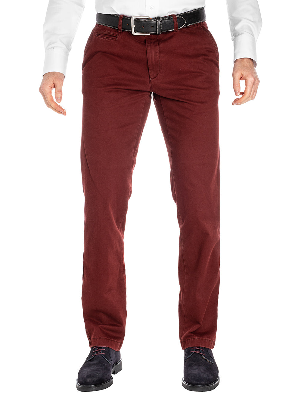 Wine red chinos fashion