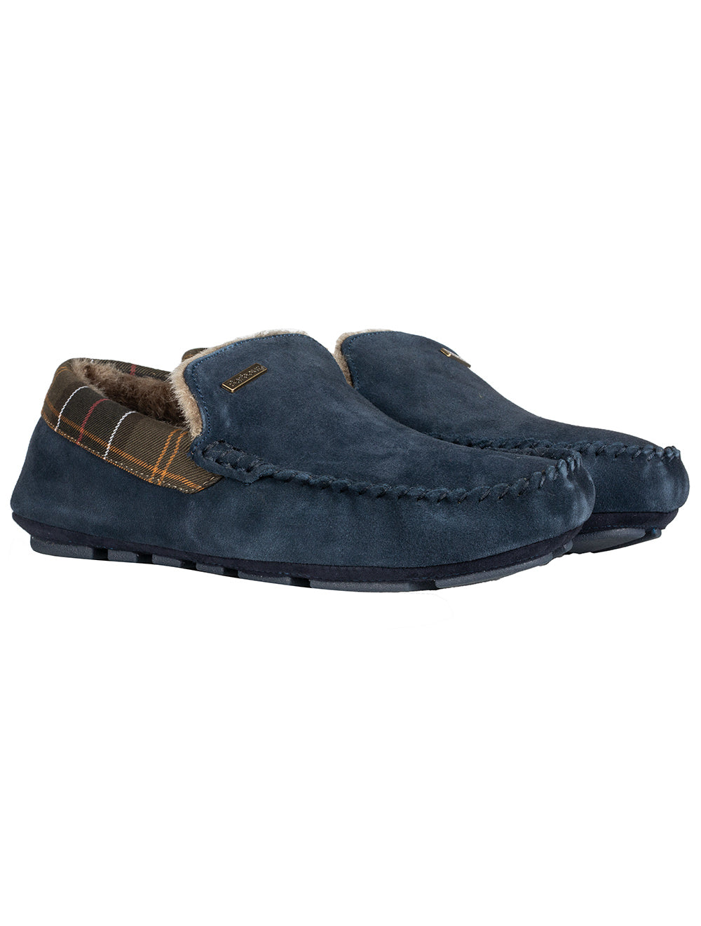 Barbour slippers navy online