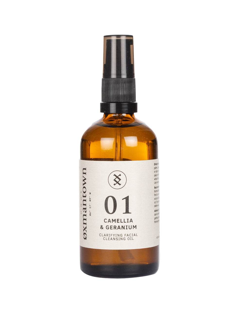 Oxmantown 01 Camellia & Geranium Facial Cleansing Oil MI