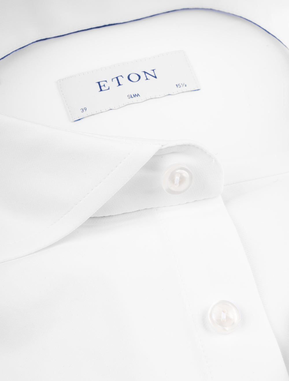 Eton White Four Way Stretch Slim Shirt AI2