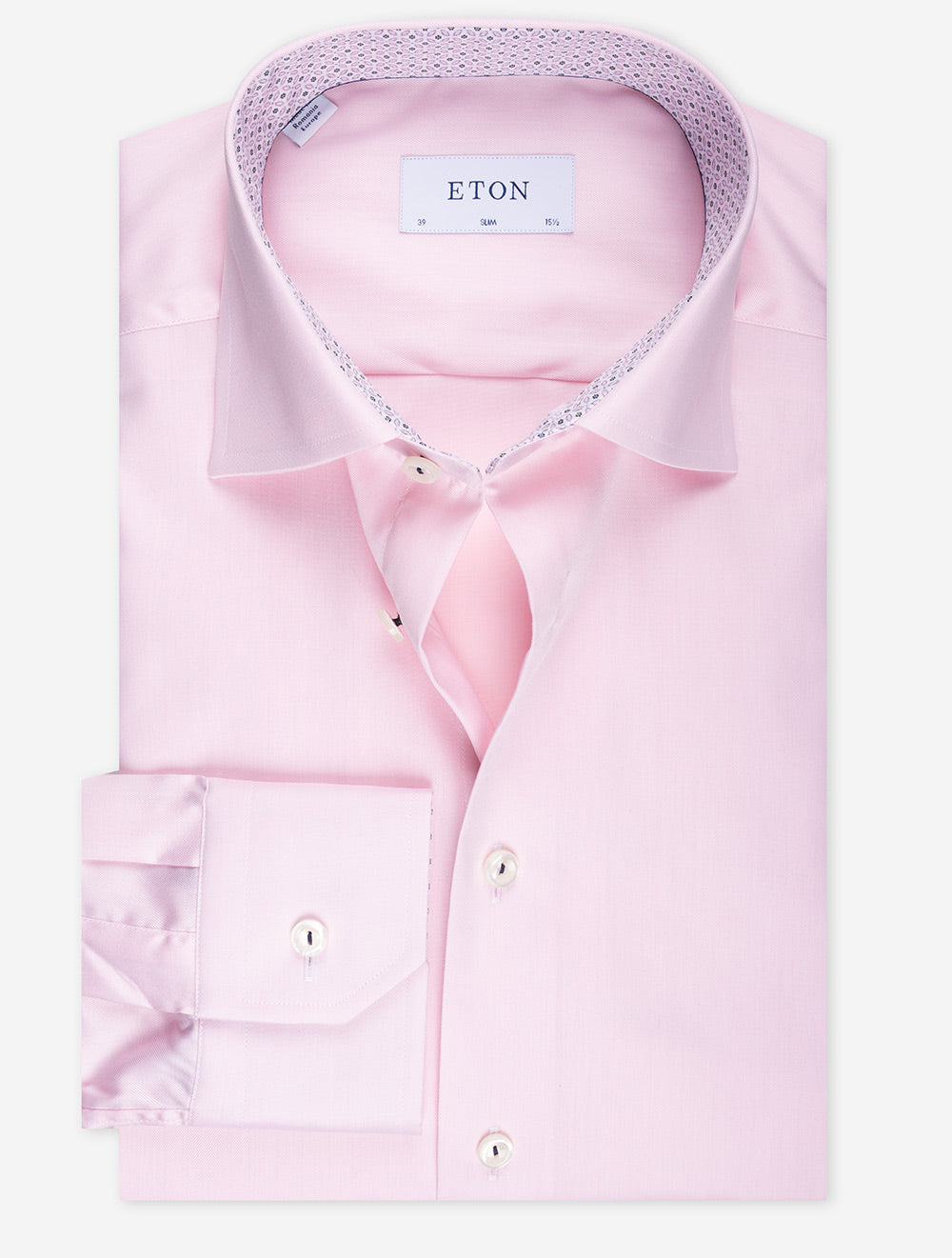 Eton Slim Plain With Inlay Shirt Red MI