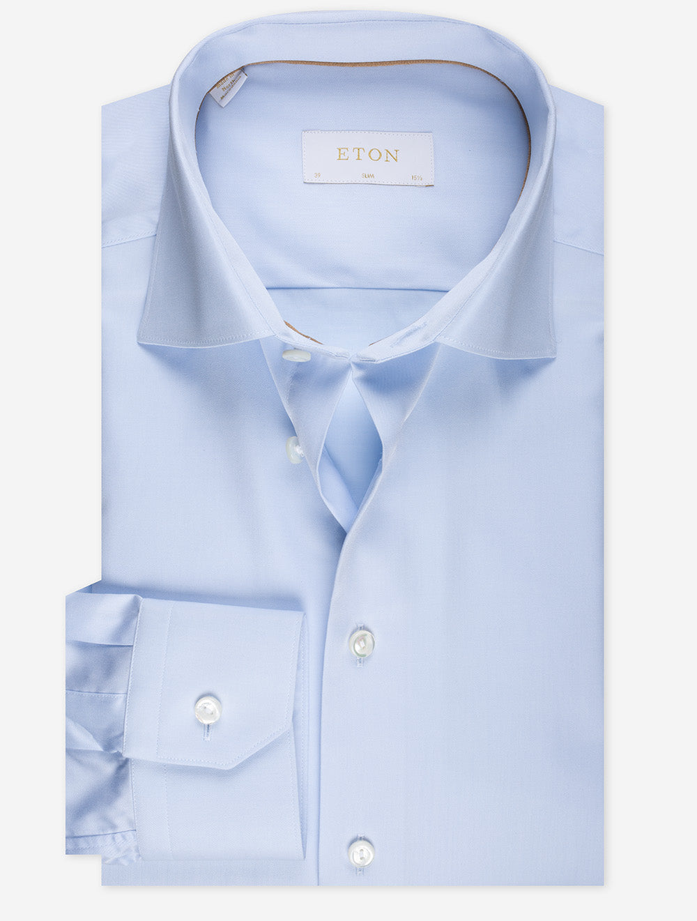 Eton Blue Elevated Twill Slim Fit Shirt MI