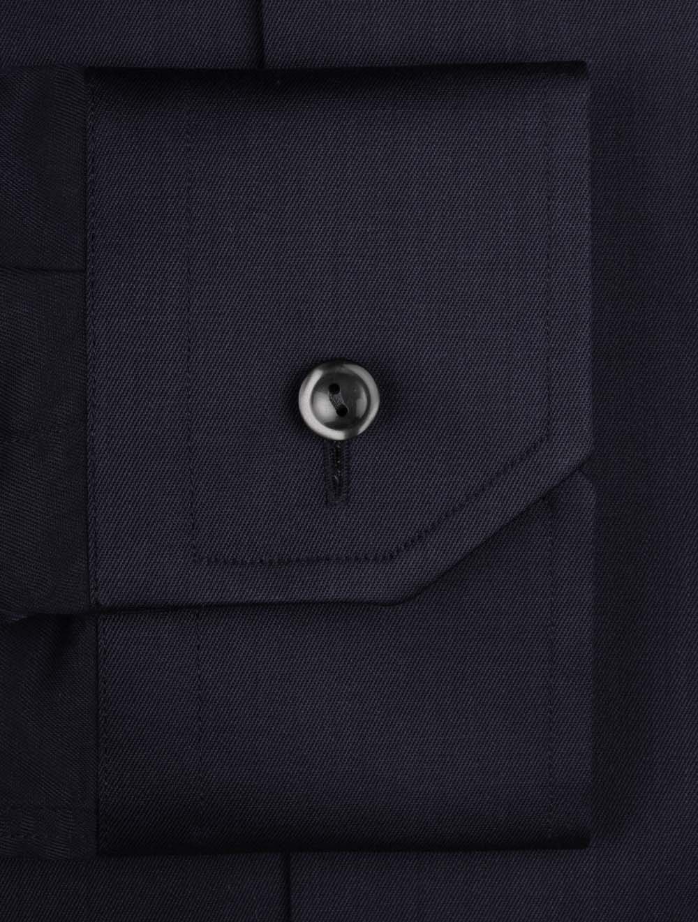 Eton Business Shirt Plain Slim Navy AI3