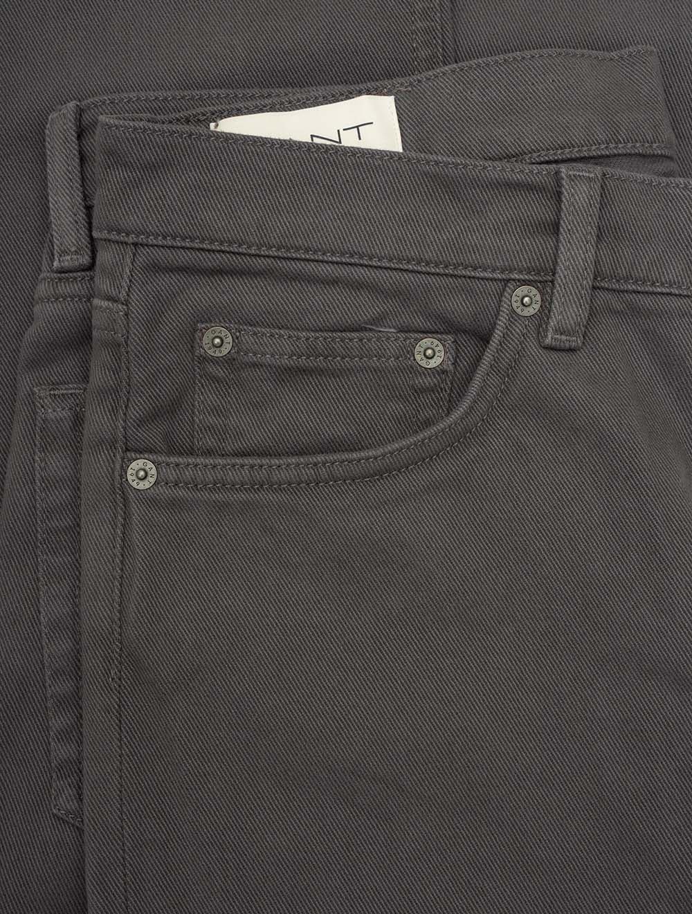 Regular Soft Twill Jeans Antracite