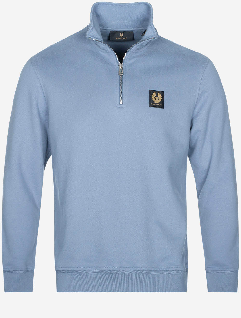 Belstaff Quarter Zip Sweatshirt Blue Flint MI