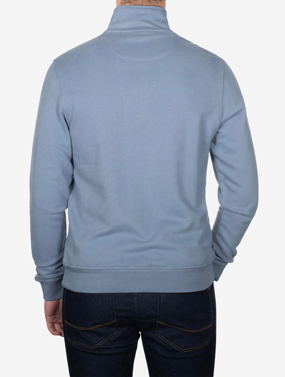 Belstaff Quarter Zip Sweatshirt Blue Flint AI2