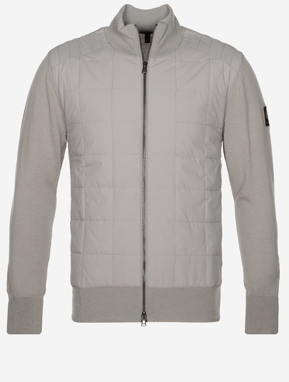 Belstaff Kelbrook Zip Cardigan Chrome Grey MI