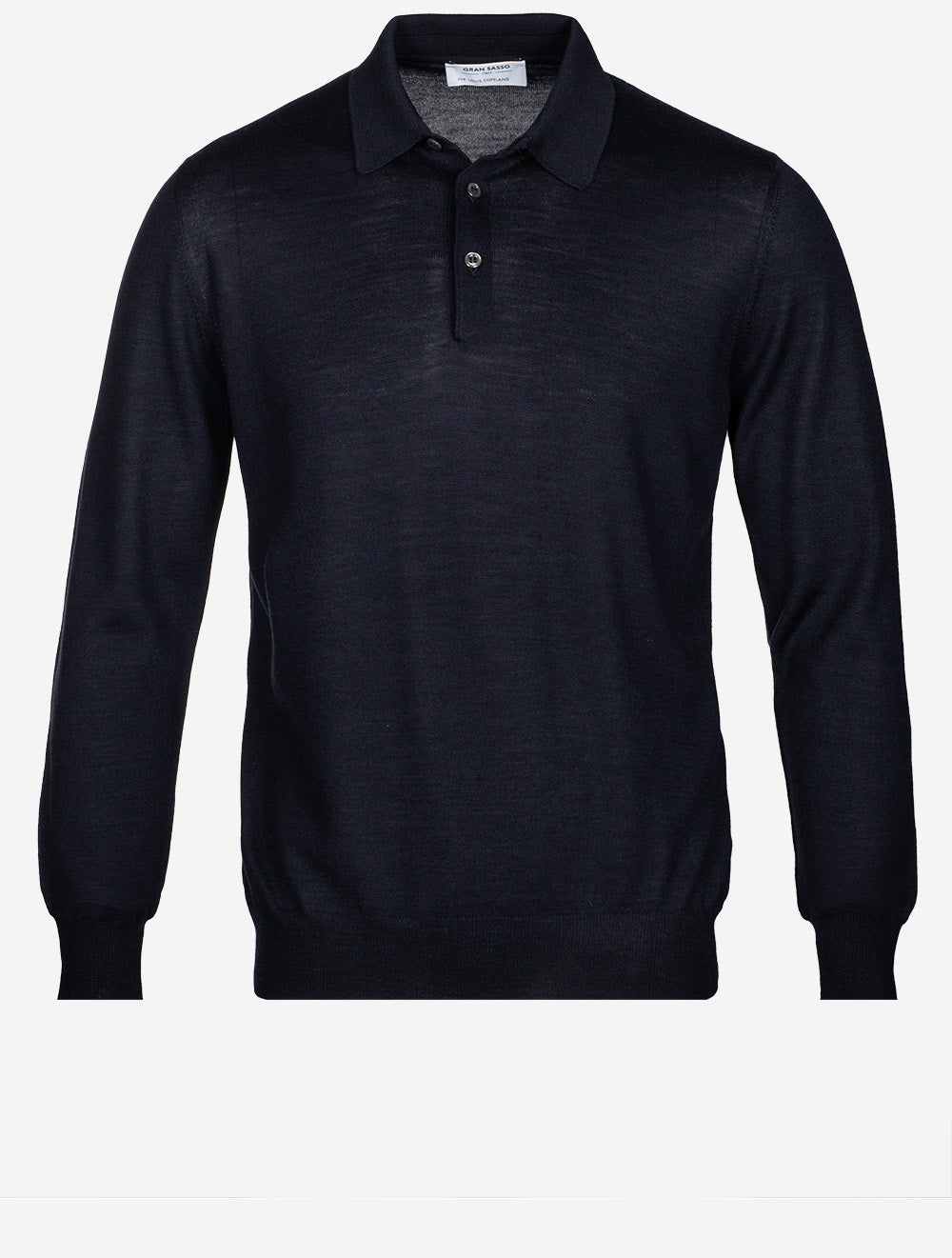 Long Sleeve Polo Navy