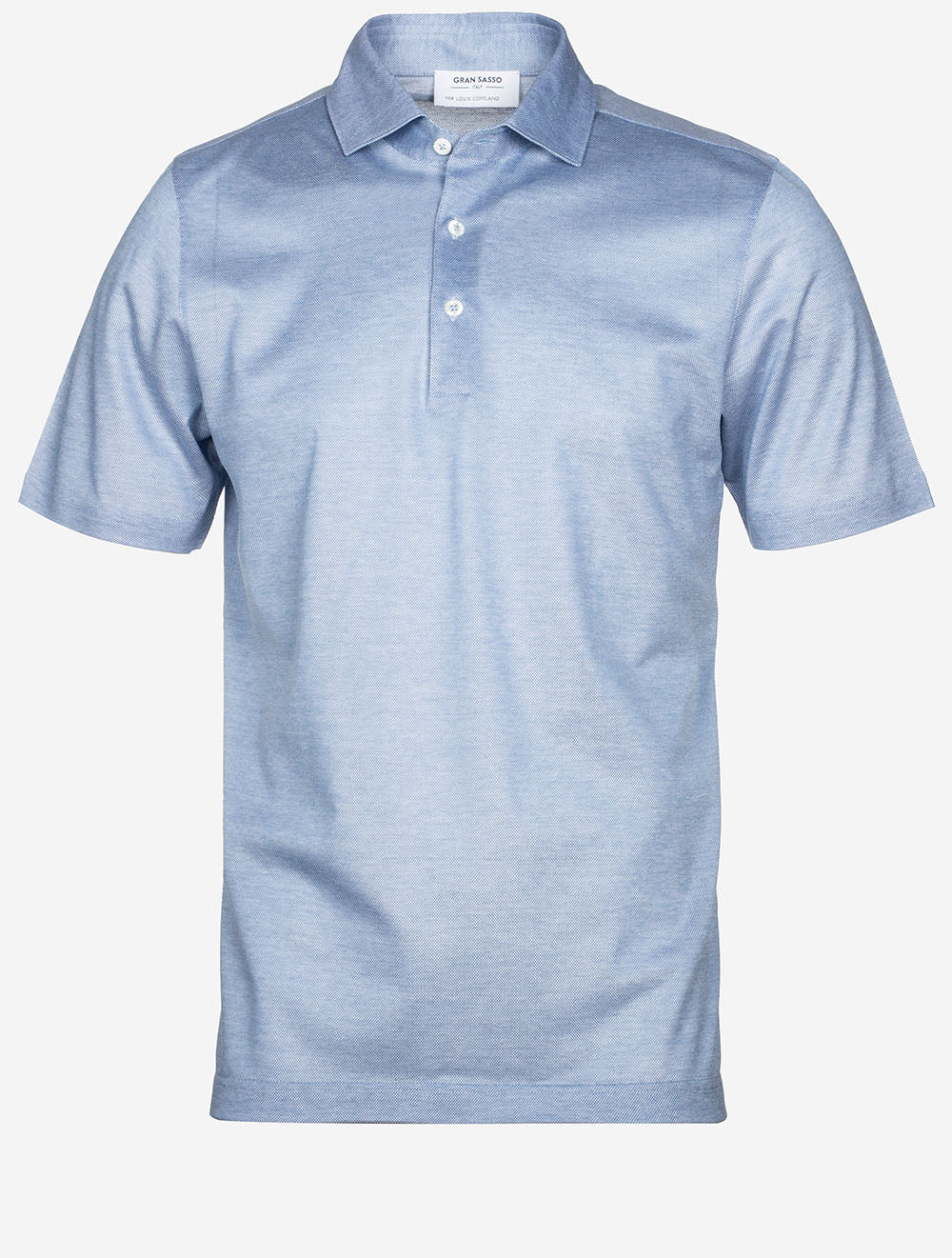 3 button Polo Shirt Light Blue