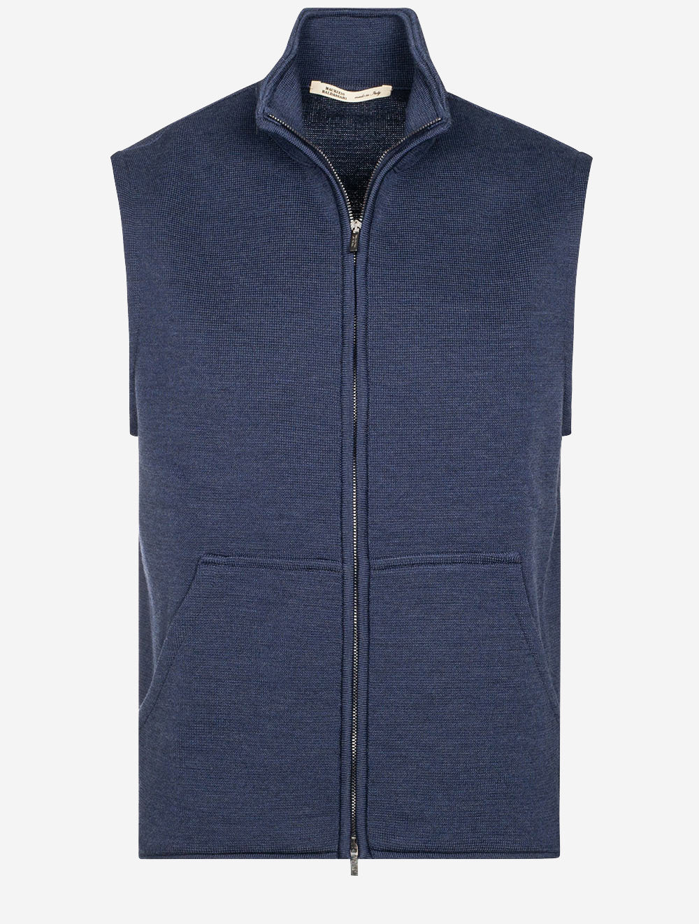 Maurizio Baldassari Zipped Vest Blue MI