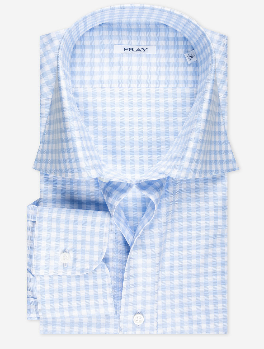 Fray FRAY Gingham Check Shirt Blue MI