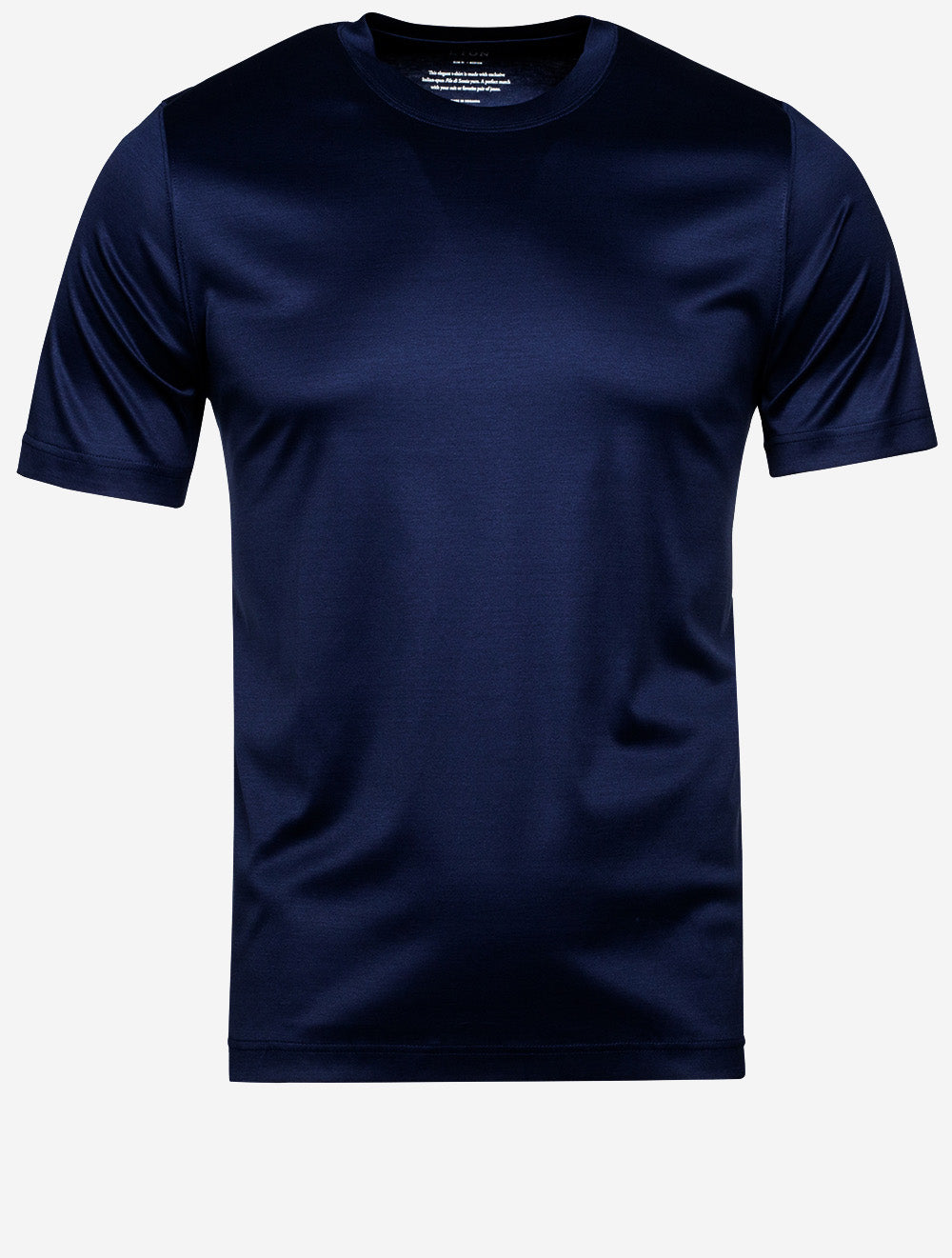 Eton Navy Filo di Scozia Crew Neck T-Shirt MI