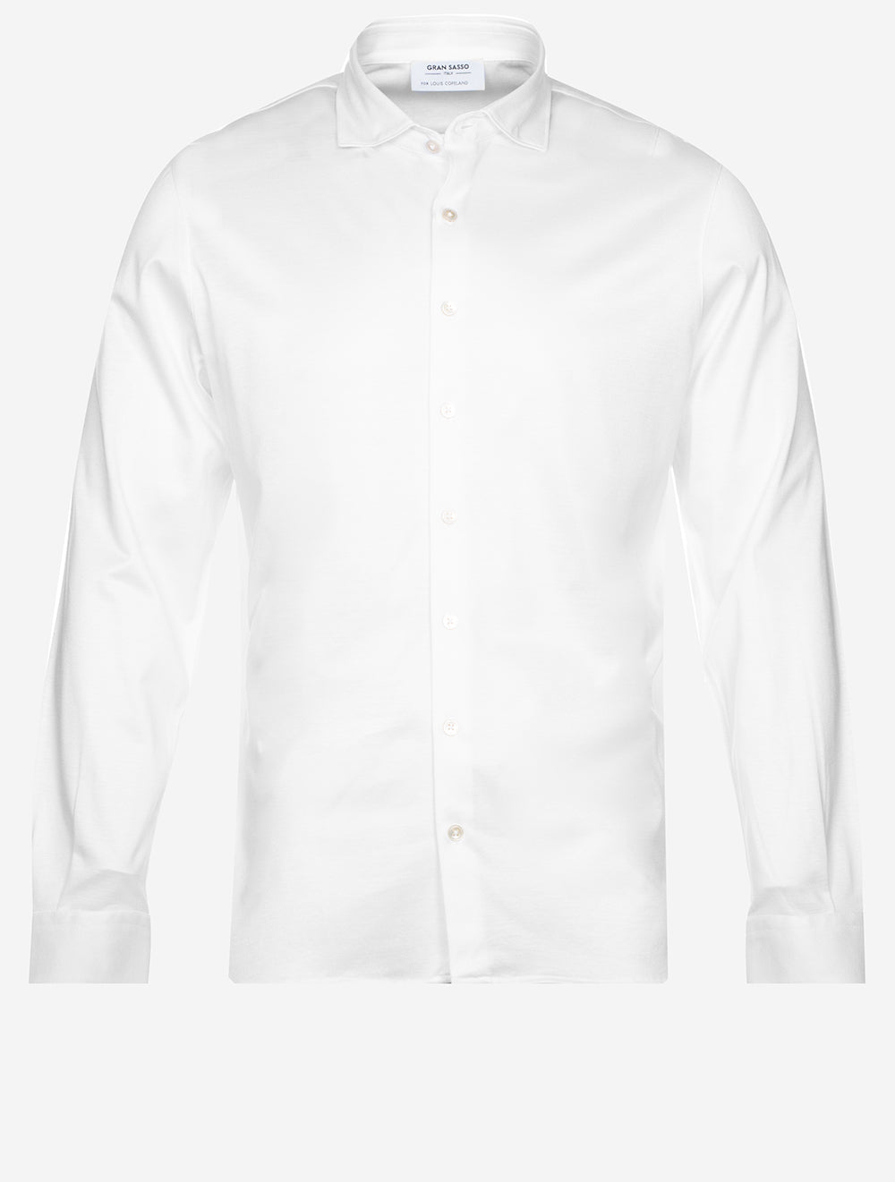 Gran Sasso Stretch Polo Jersey Shirt Pure White MI