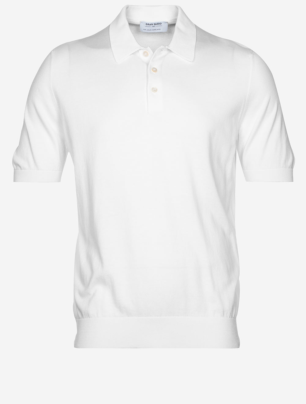 Tennis Cotton Polo Pure White