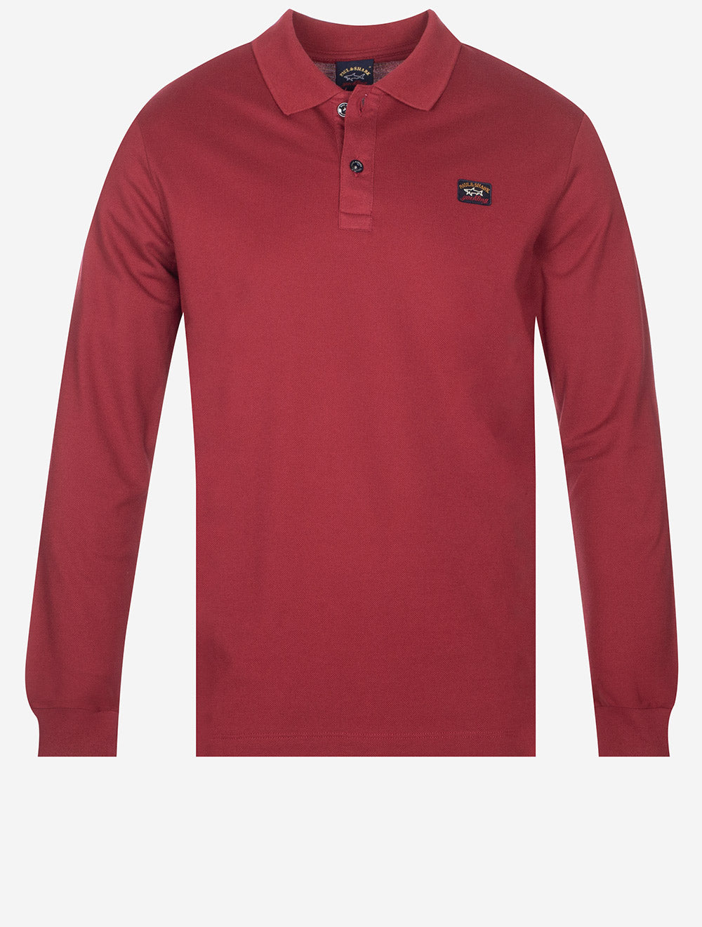 Paul And Shark Long Sleeve 3 Button Polo Red MI