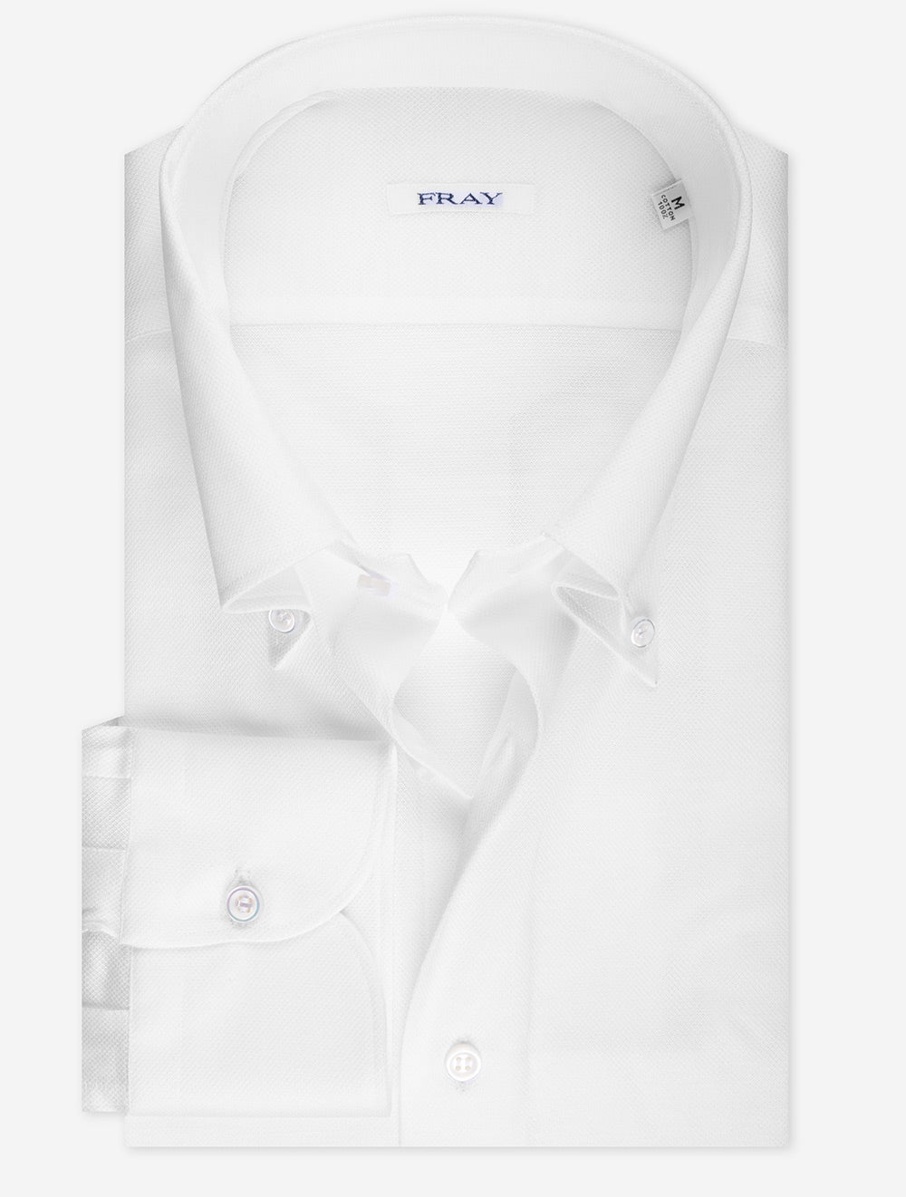 Fray FRAY Pique Buttondown Shirt White MI