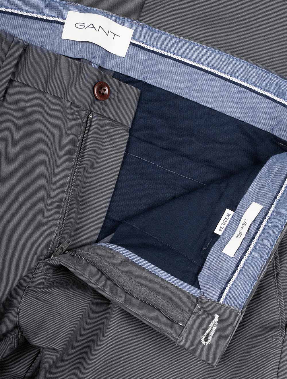 Gant Slim Chinos Antracite AI5