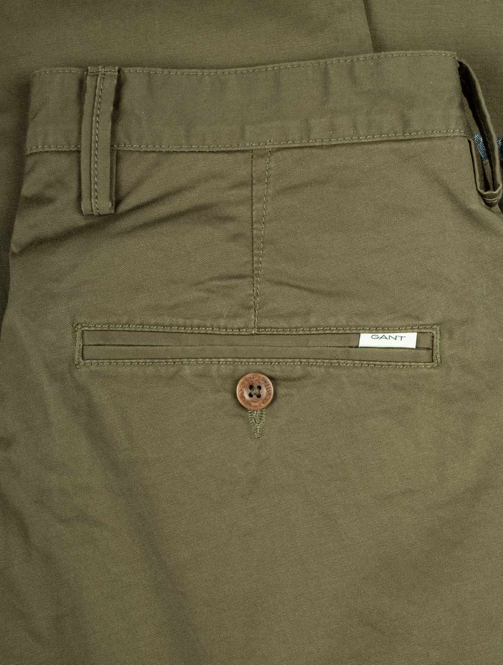 Gant Slim Twill Chinos Juniper Green AI3