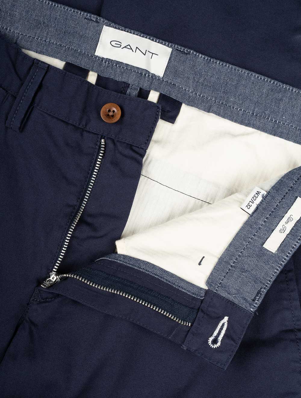 Gant Slim Twill Chinos Marine AI3