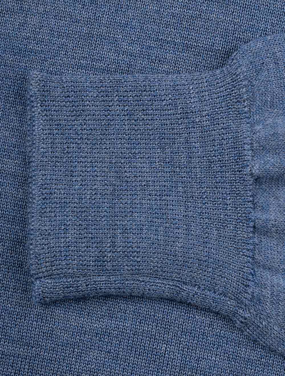 Louis Copeland Merino Wool Turtle Neck Blue AI5