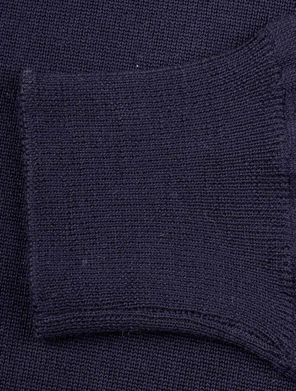 Louis Copeland Merino Wool Turtle Neck Navy AI5