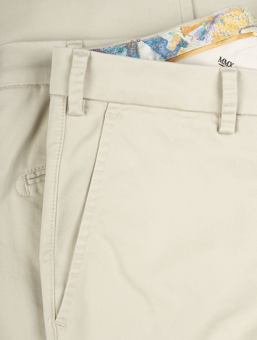 Beige Lupus Cotton Trouser