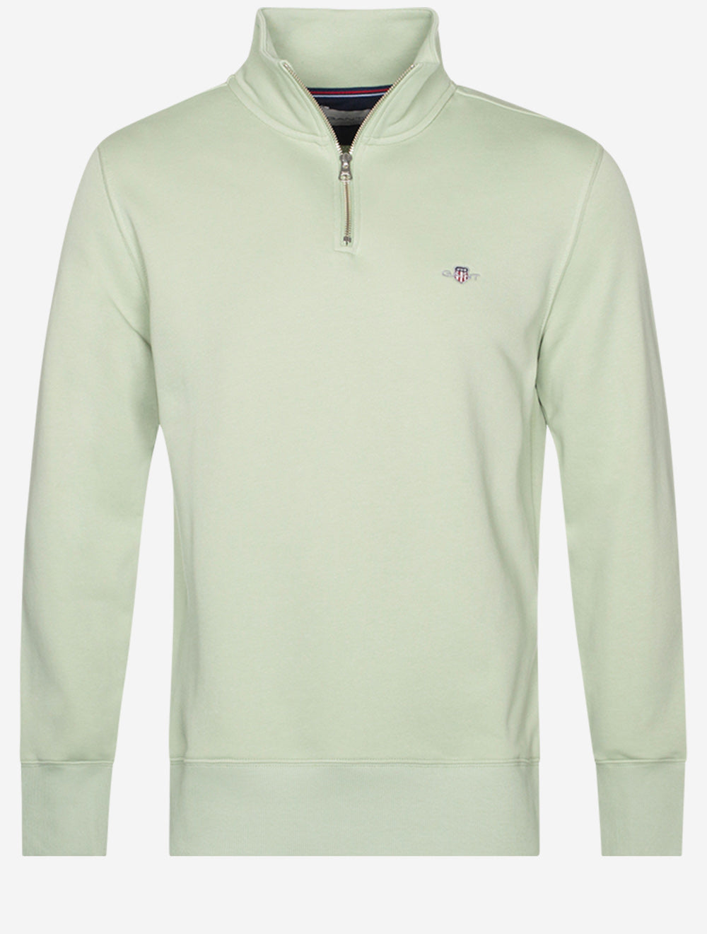 Regular Fit Shield Half Zip Sweat Milky Matcha