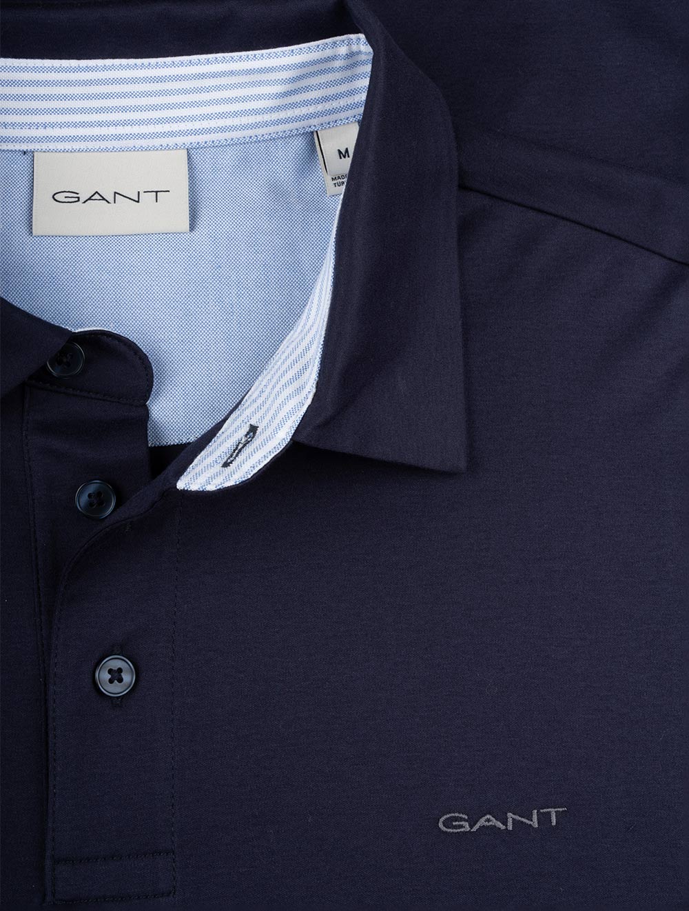 Gant Mercerized Jersey Short Sleeve Rugger Evening Blue AI3