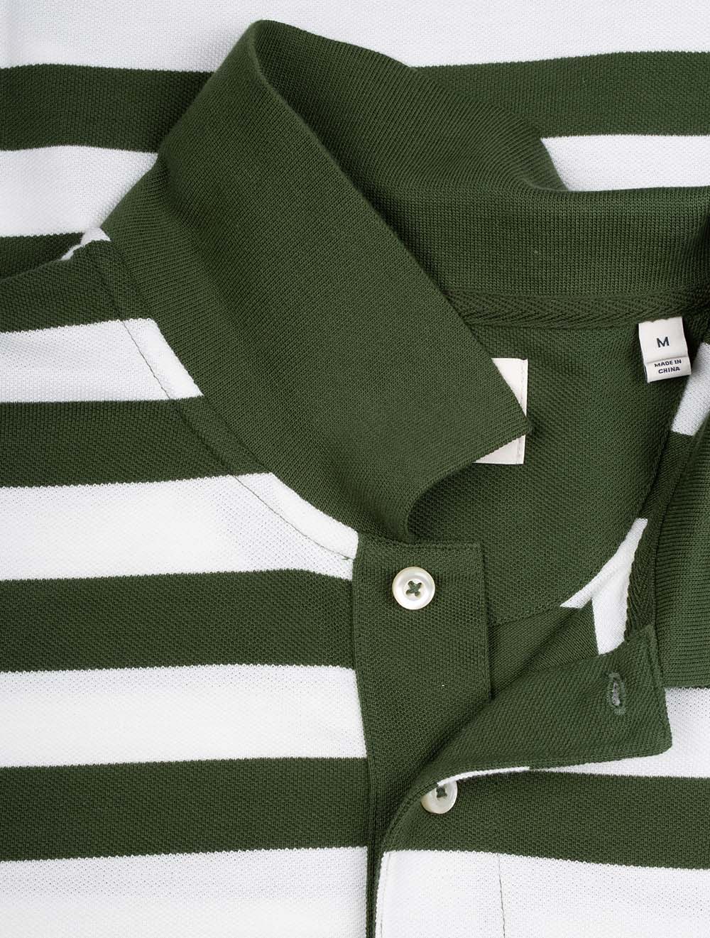 Gant Stripe Short Sleeve Pique Polo Pine Green AI5