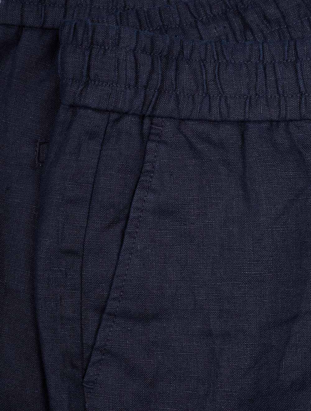 Gant Linen Drawstring Shorts Evening Blue AI2