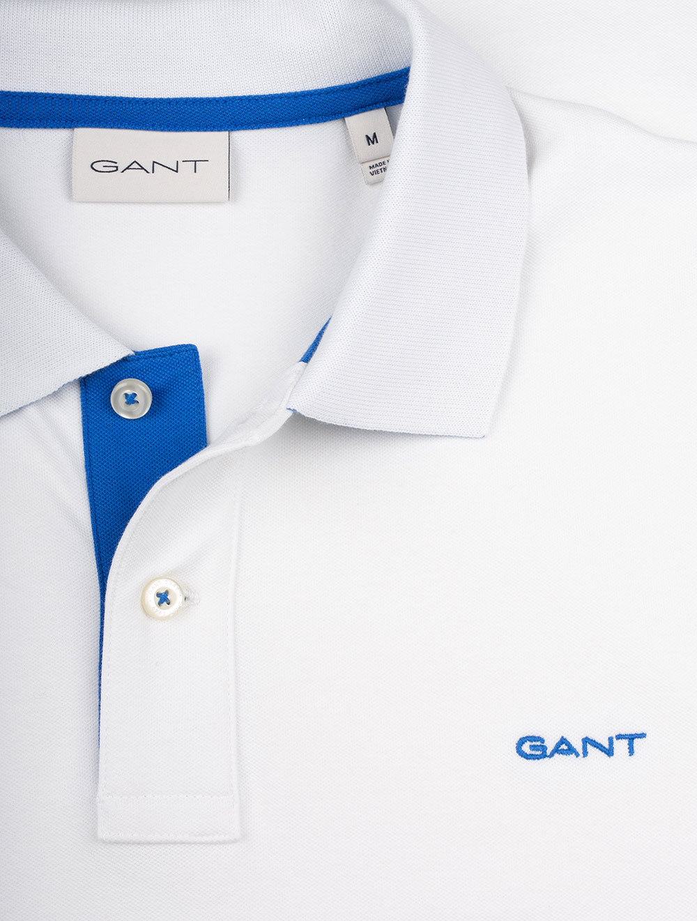 Gant Regular Contrast Pique Short Sleeve Rugger Eggshell AI3