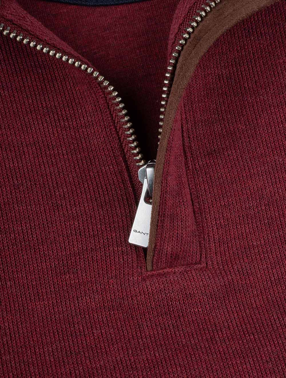 Sacker Half Zip Wine Red