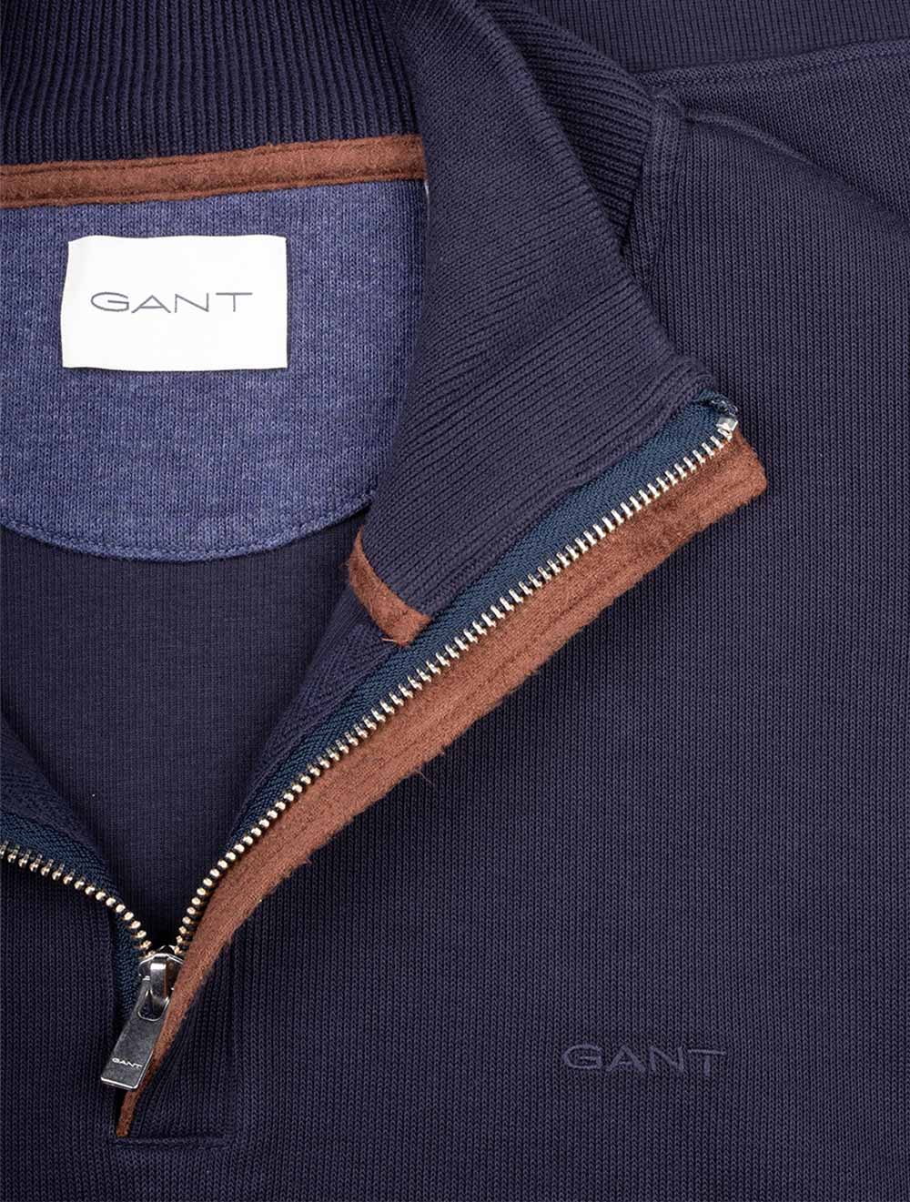 Gant Sacker Half Zip Evening Blue AI3