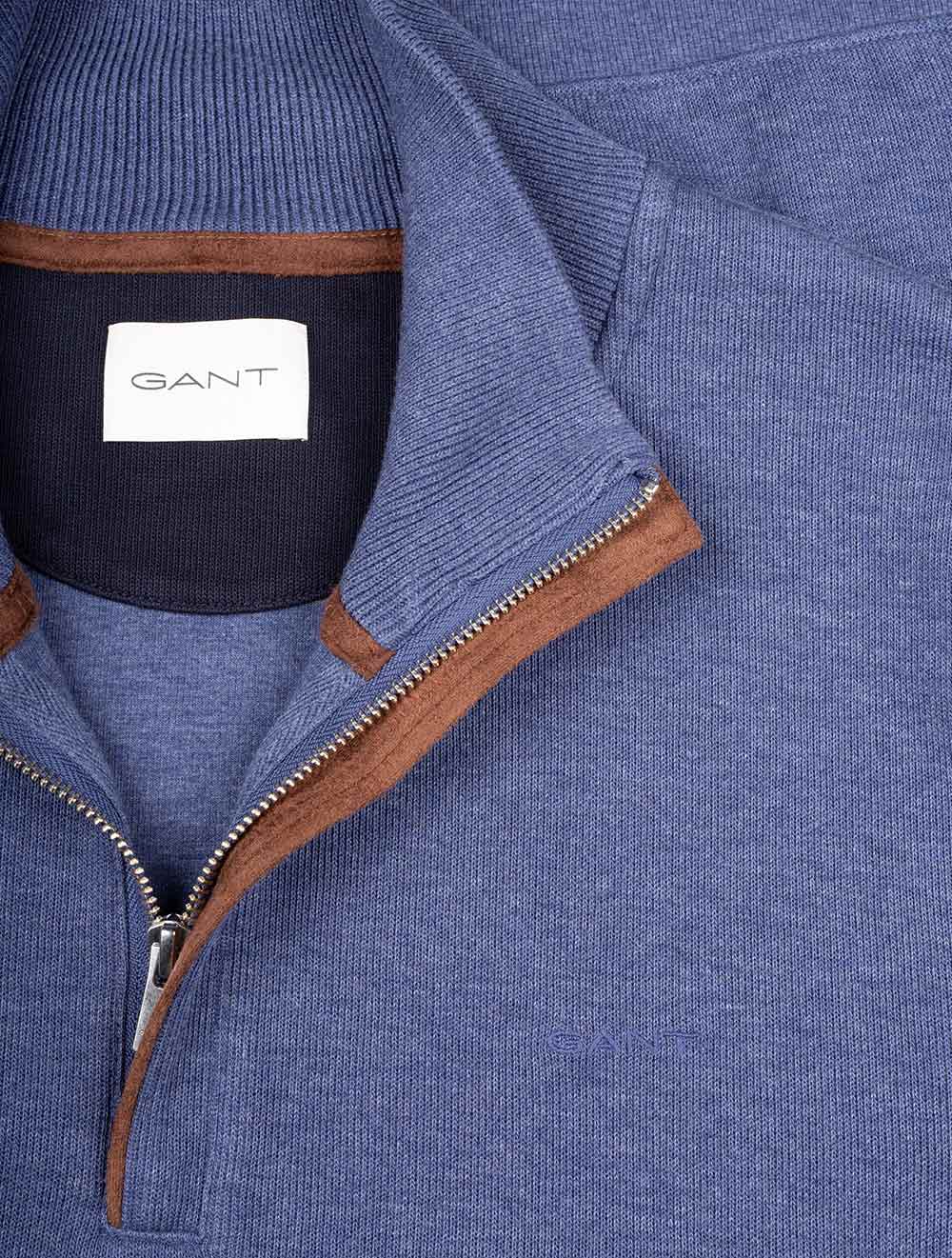 Sacker Half Zip Dark Jeansblue Melange