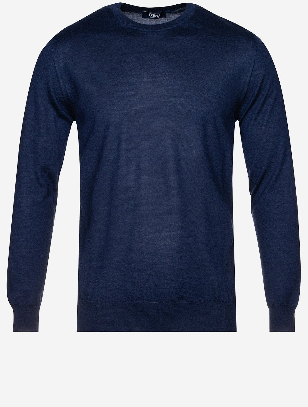 Crew Neck Long Sleeve Sweater Navy