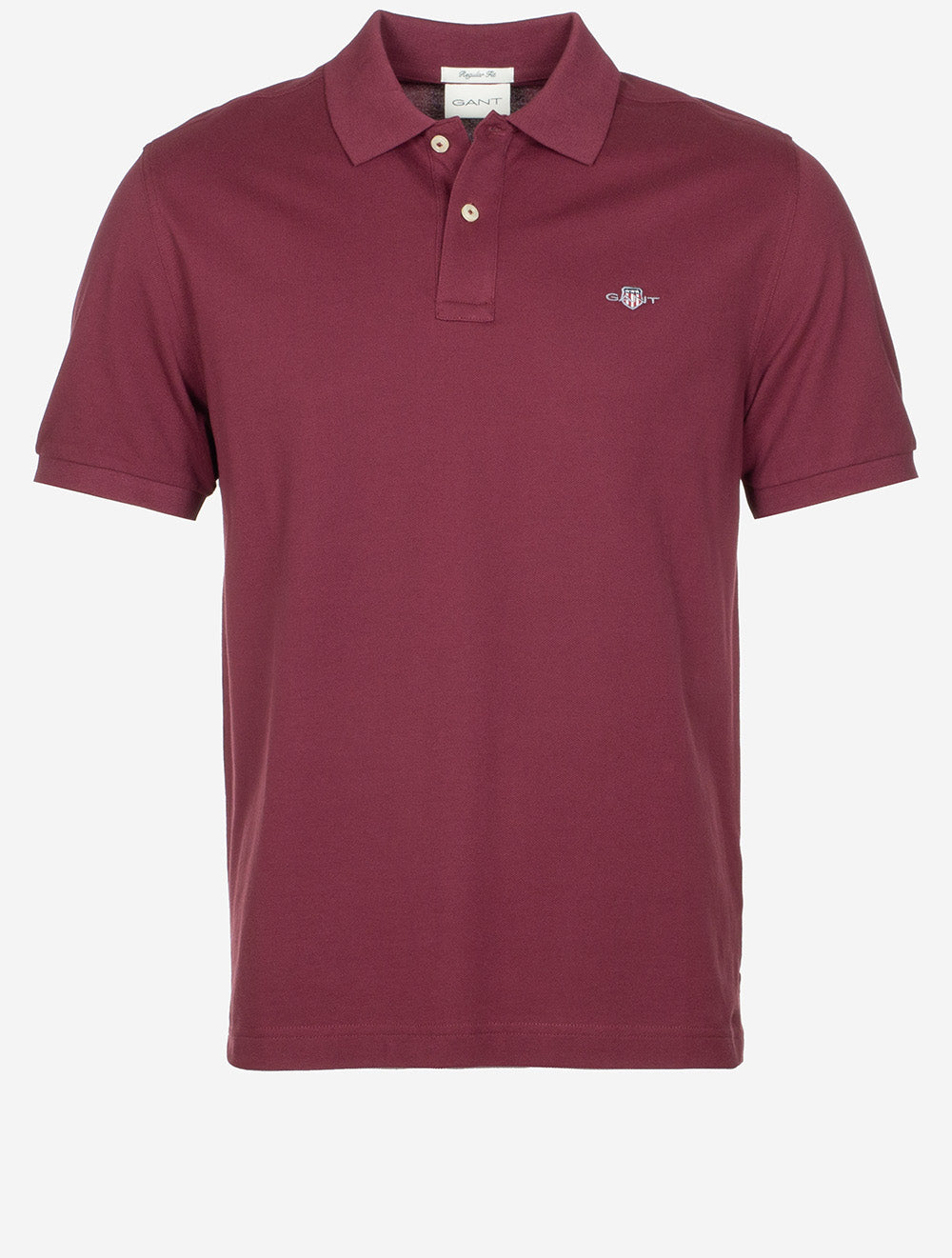 POLO EN PIQUE REG SHIELD SS - Rouge vin