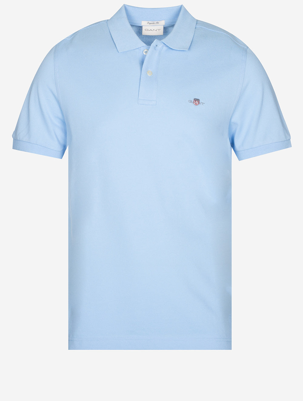 Gant Regular Shield Short Sleeve Pique Polo Capri Blue MI