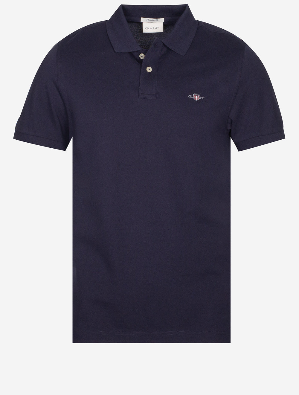 Gant Regular Shield Short Sleeve Pique Polo Evening Blue MI