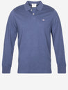 Gant Regular Shield Long Sleeve Pique Rugger Dark Jeansblue Melange MI