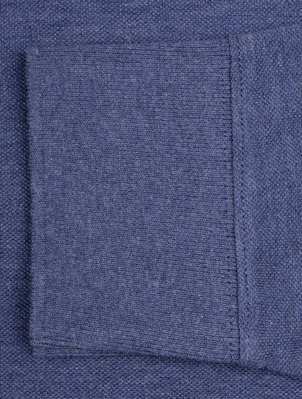 Gant Regular Shield Long Sleeve Pique Rugger Dark Jeansblue Melange AI5