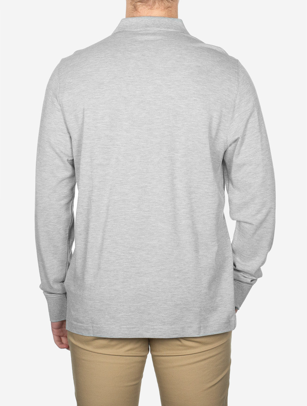 Gant Regular Shield Long Sleeve Pique Rugger Grey Melange AI2