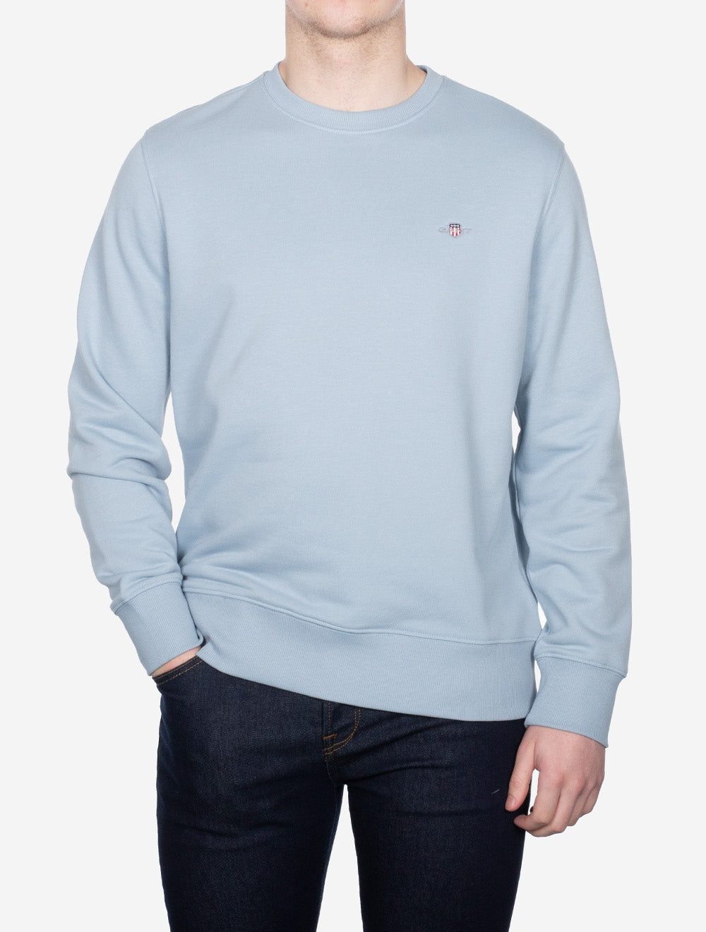 Shield Crew Neck Sweatshirt Fresh Blue