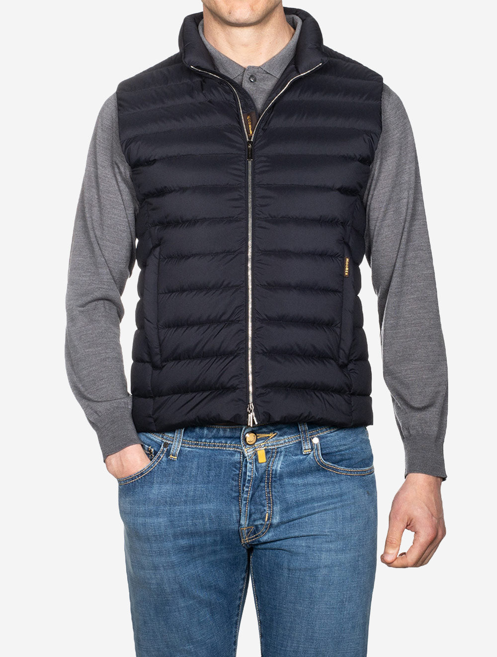 Moorer Padded Gilet Navy AI1