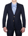 Ralph Lauren Doeskin Two Button Blazer Cruise Navy AI1