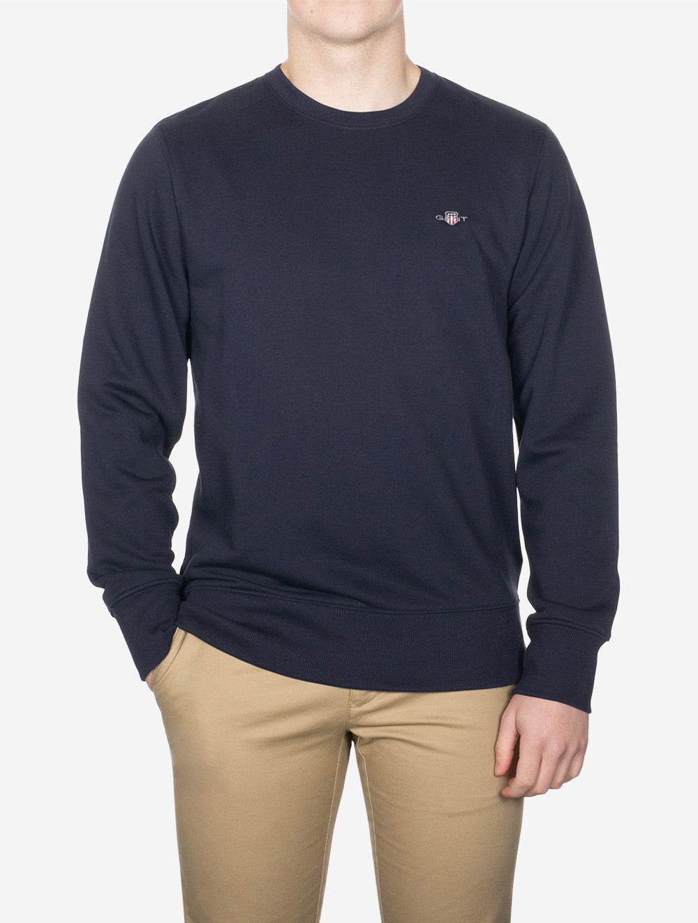 Shield Crew Neck Sweatshirt Evening Blue