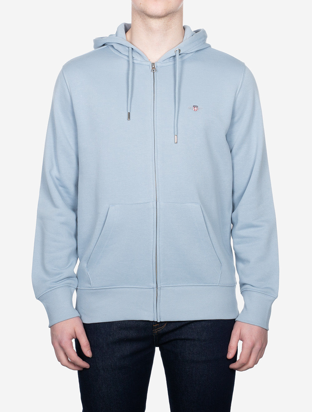 Regular Shield Full Zip Hoodie Fresh Blue