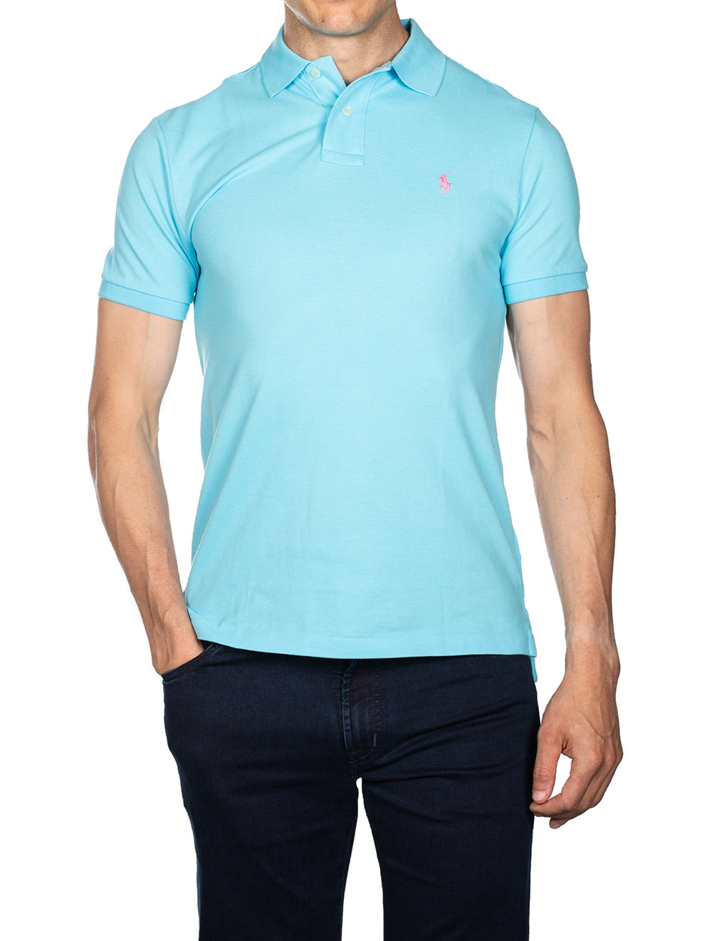 Ralph Lauren Basic Short Sleeve Polo Turquoise AI1